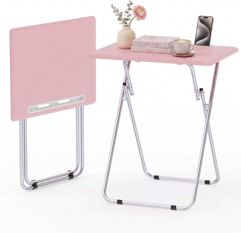 Folding TV Tray Tables Set Of Two