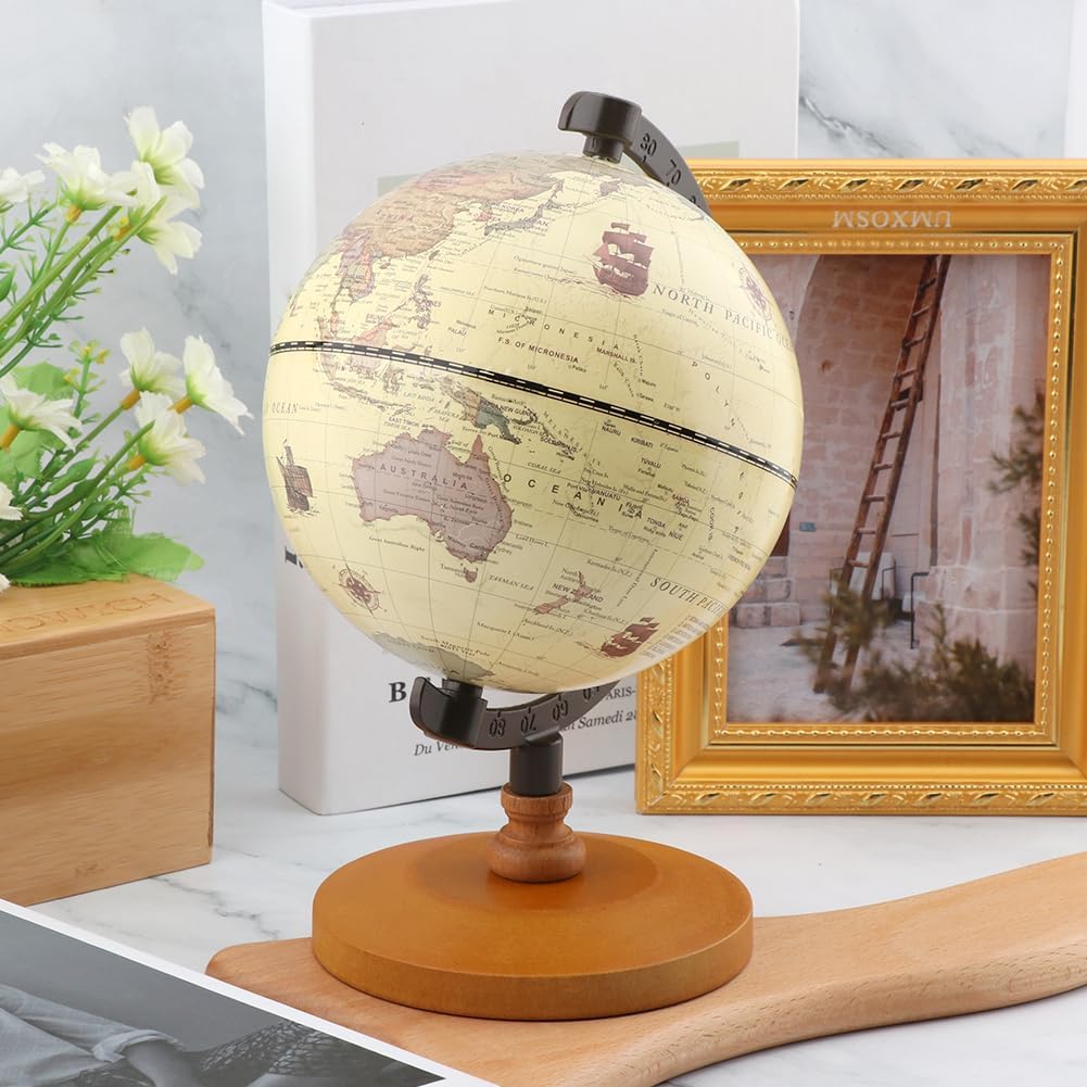 Rotating Antique Desktop World Globe