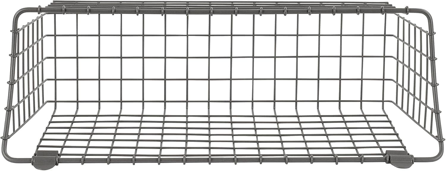 Large Wire Wall‑Mounted Storage Basket