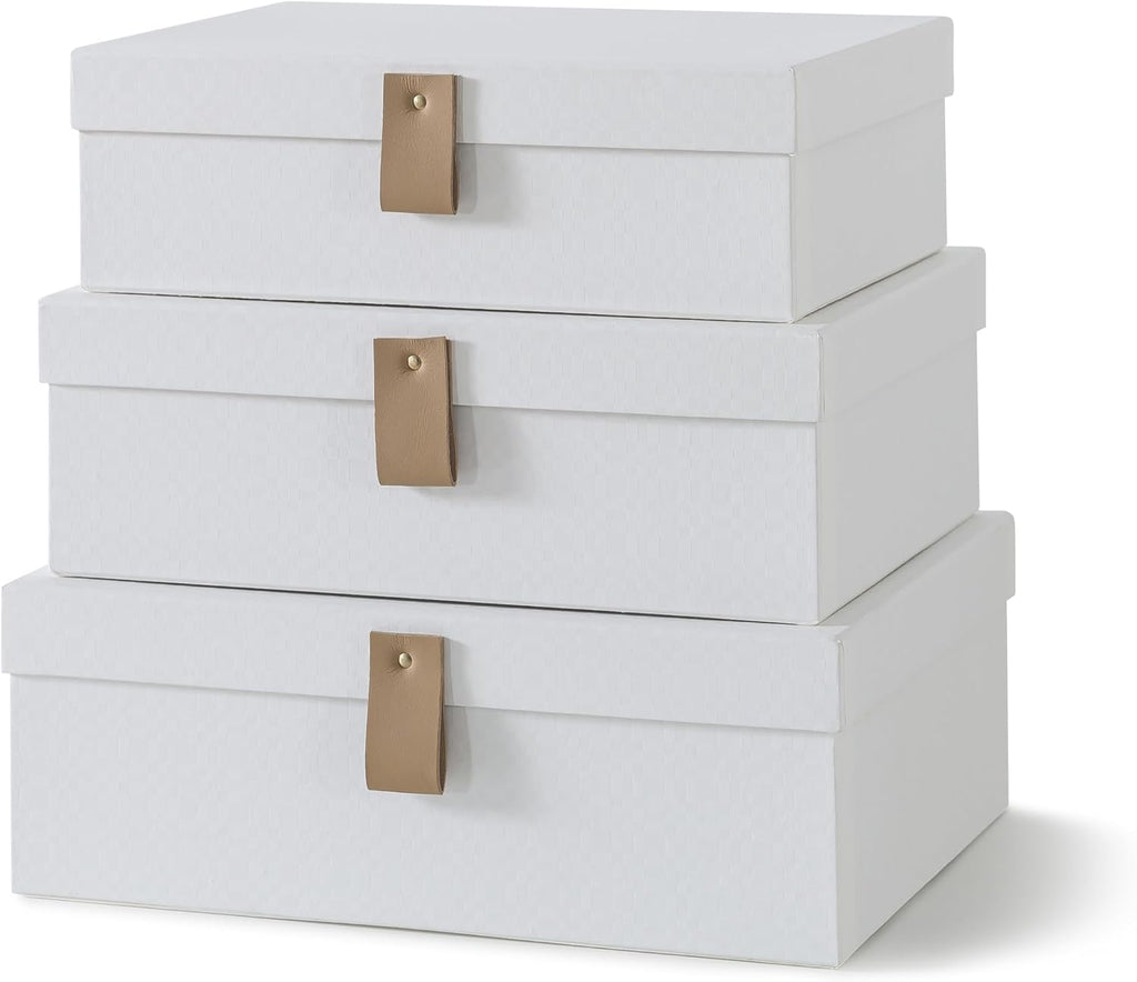 Cardboard Decorative Storage Boxes Set