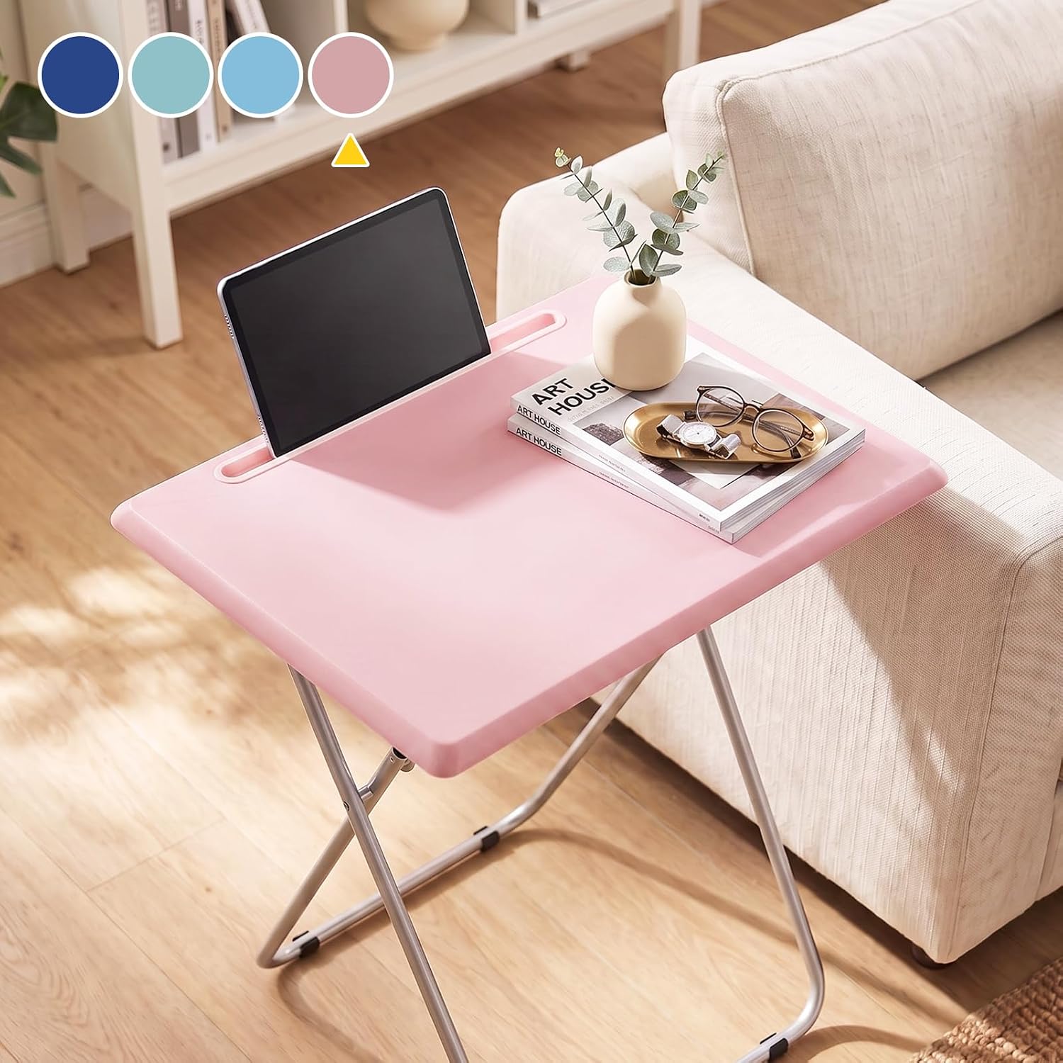 Folding TV Tray Tables Set Of Two