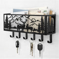 Wall‑Mounted Mail And Key Organizer