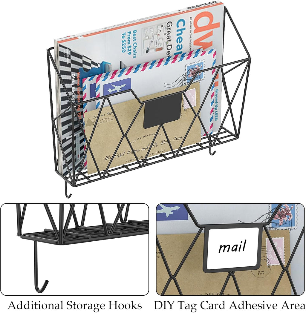 Mesh Wall‑Mounted File Organizer Set