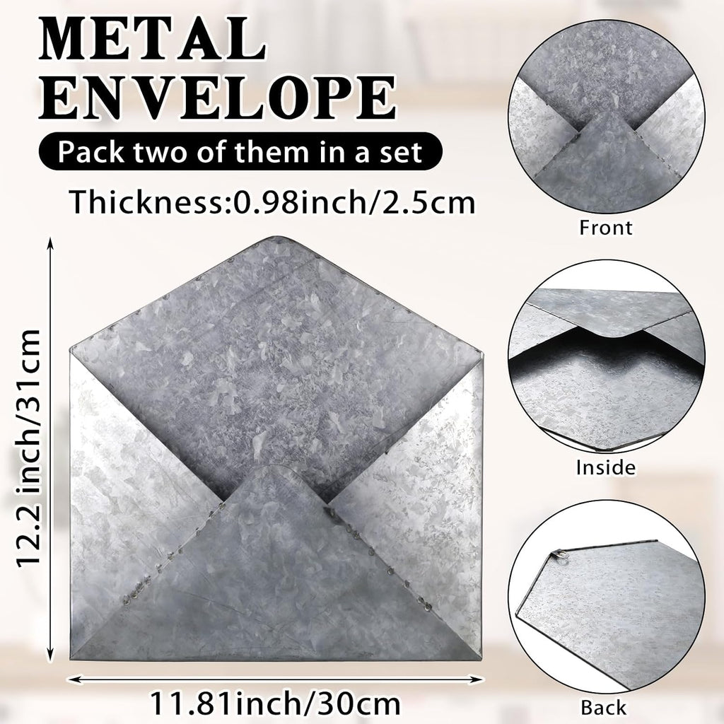 Rustic Metal Wall‑Mounted Mail Holders