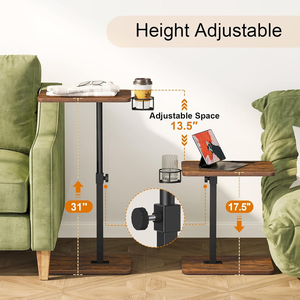 Swivel Adjustable Couch TV Tray Table