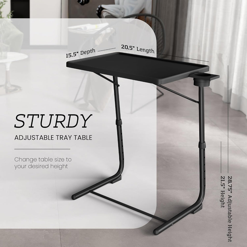 Adjustable Foldable Multifunctional TV Tray Table