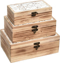 Wooden Decorative Keepsake Storage Boxes Set