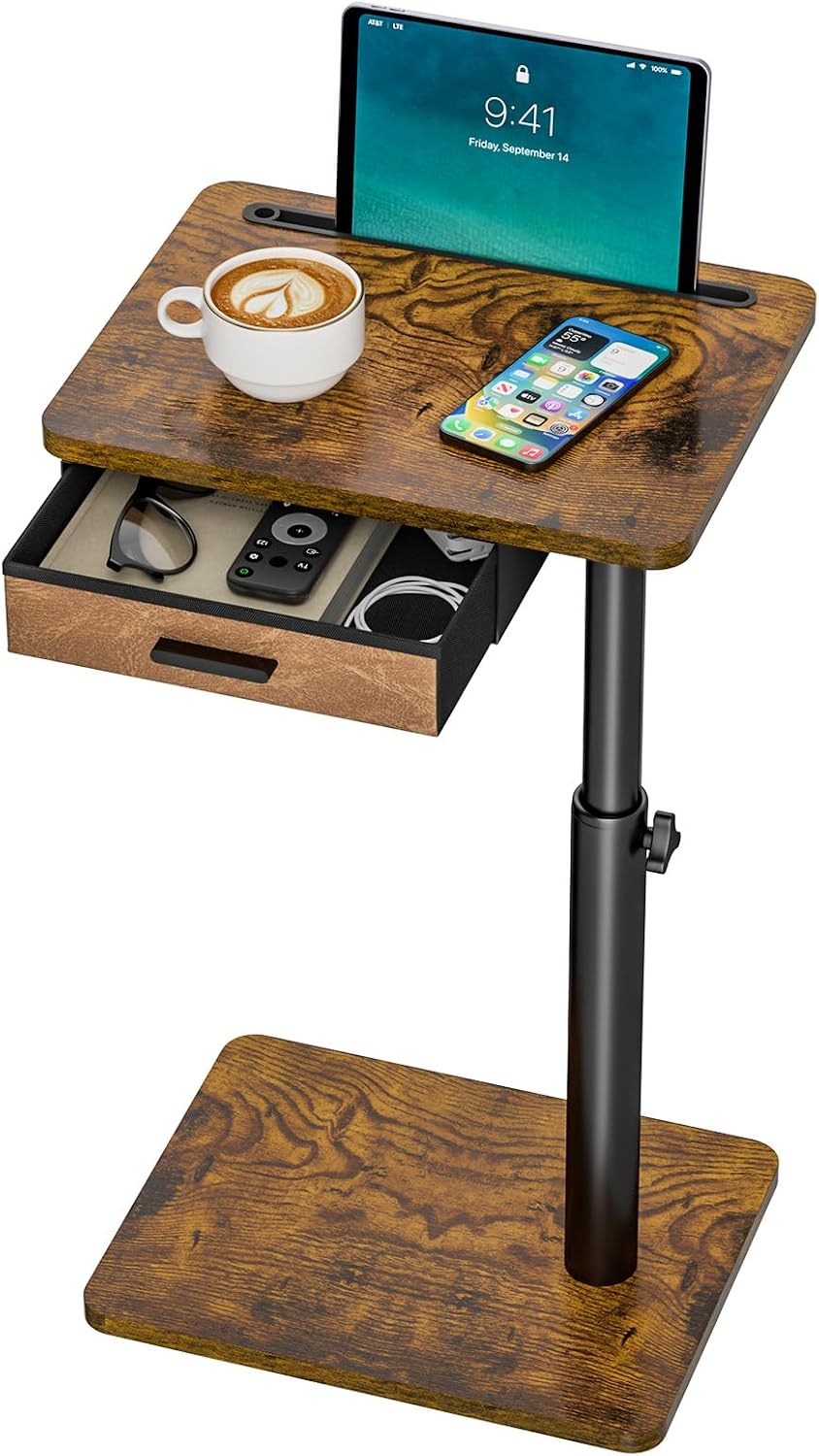Swivel Adjustable Couch TV Tray Table