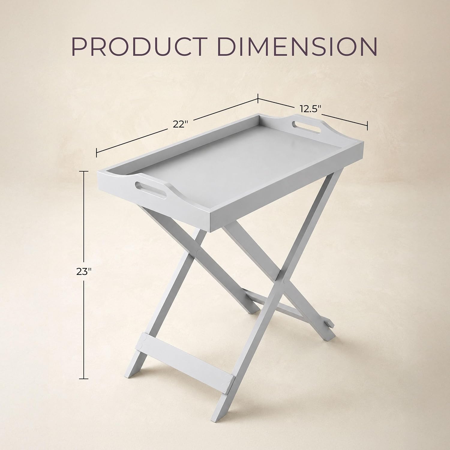 Folding Removable‑Top TV Tray Table