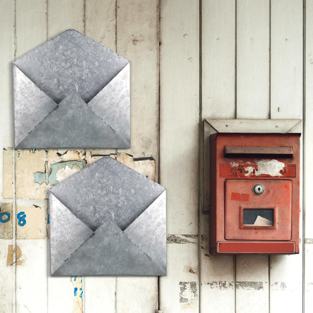 Rustic Metal Wall‑Mounted Mail Holders