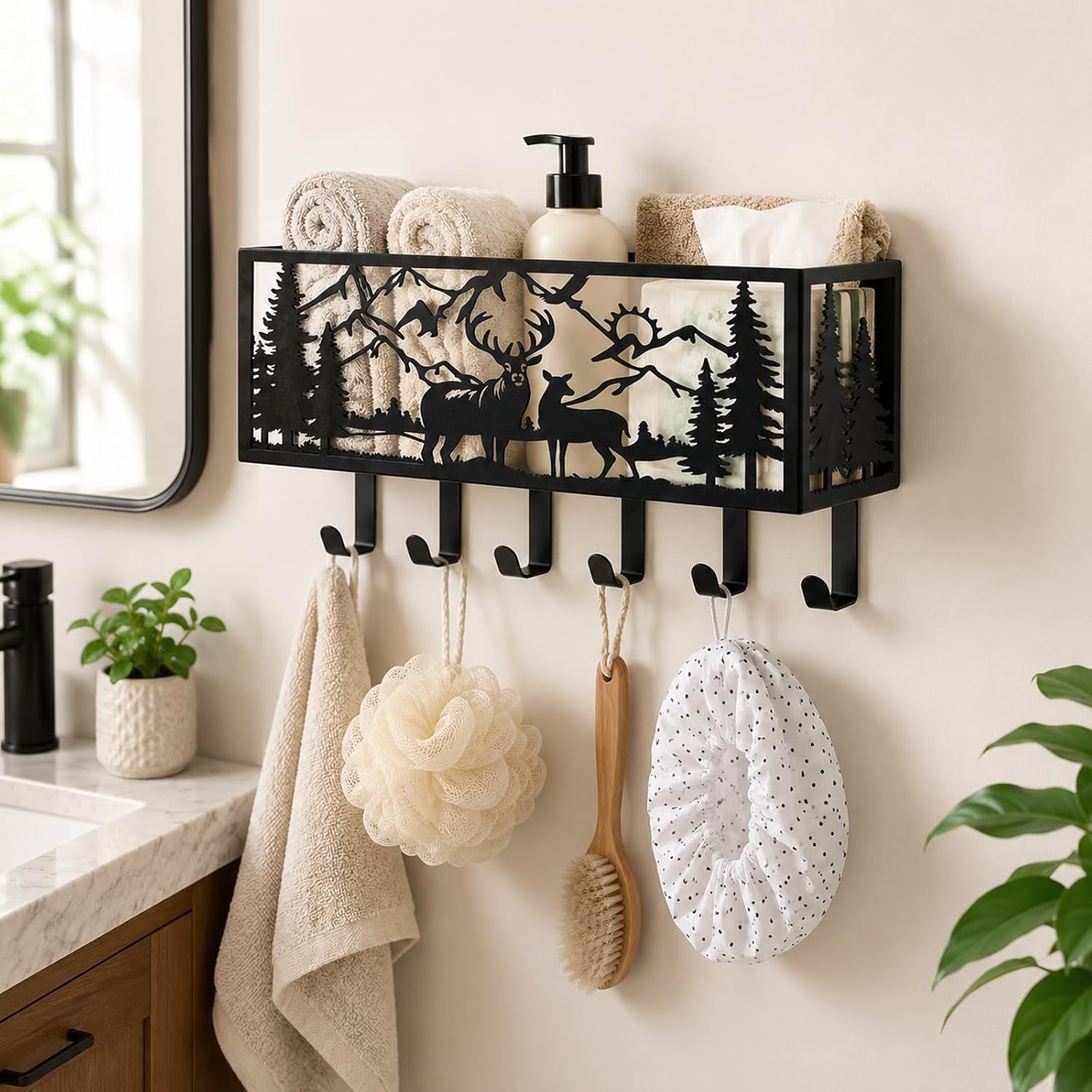 Wall‑Mounted Mail And Key Organizer
