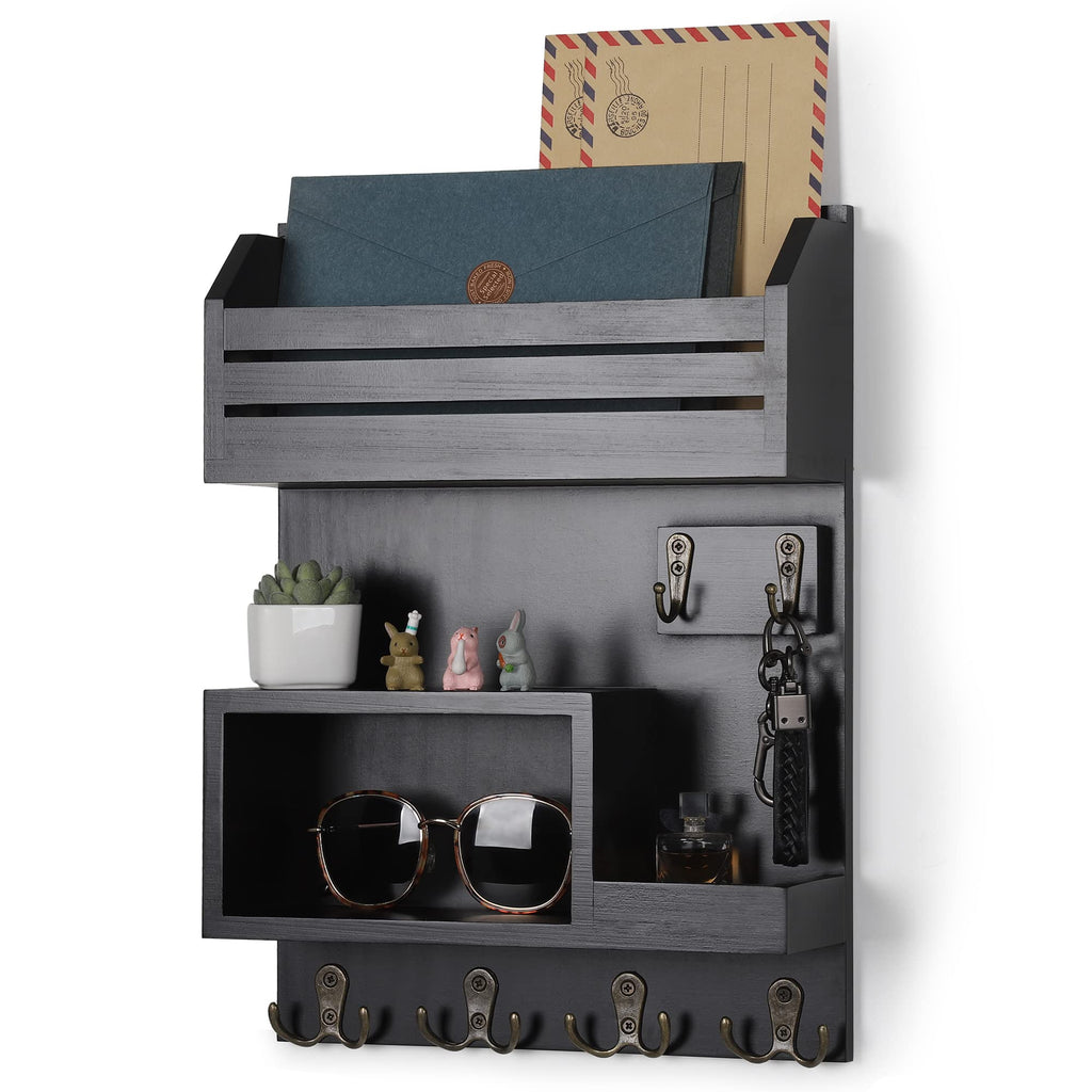 Wall‑Mounted Mail And Key Organizer