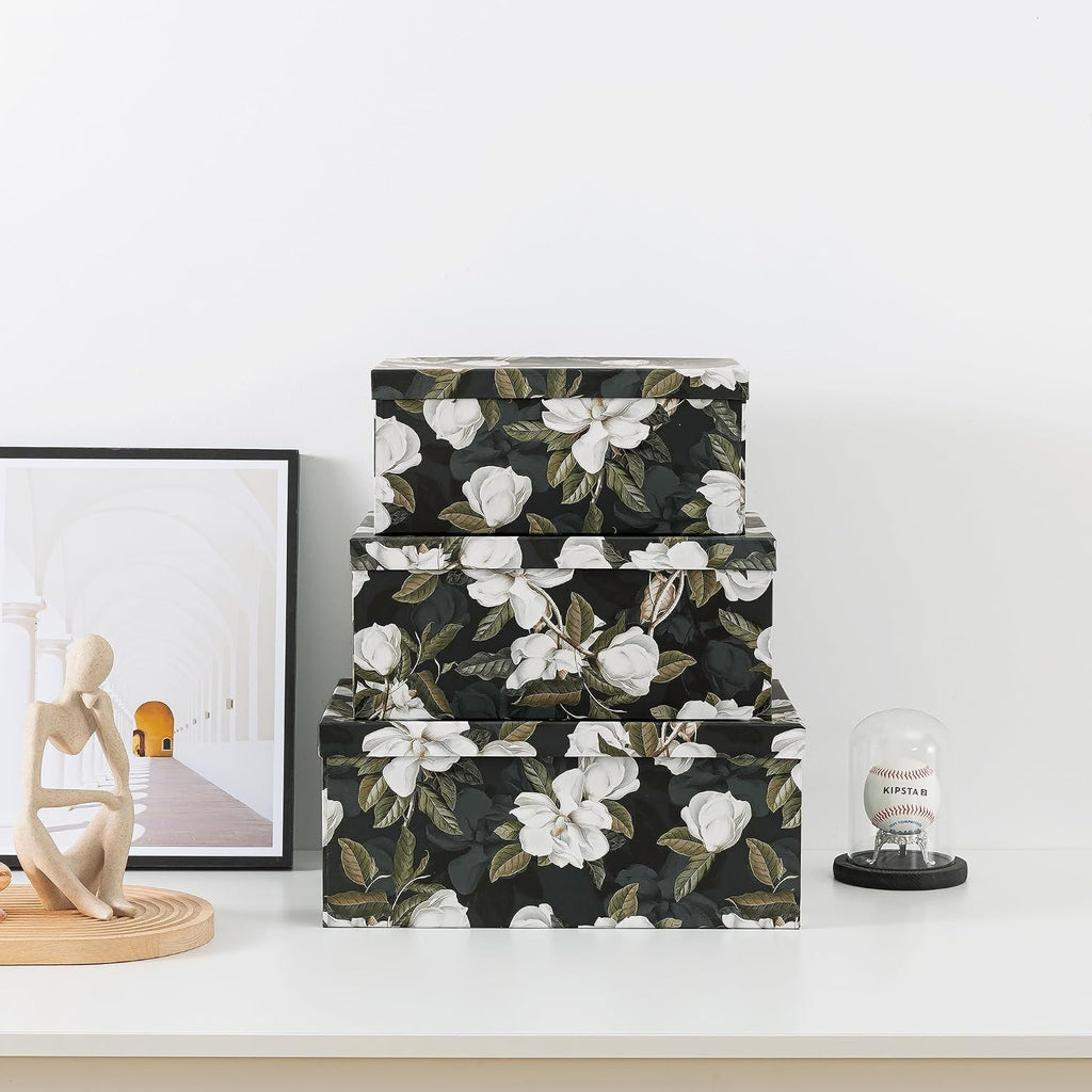 Decorative Storage Boxes With Lids Set