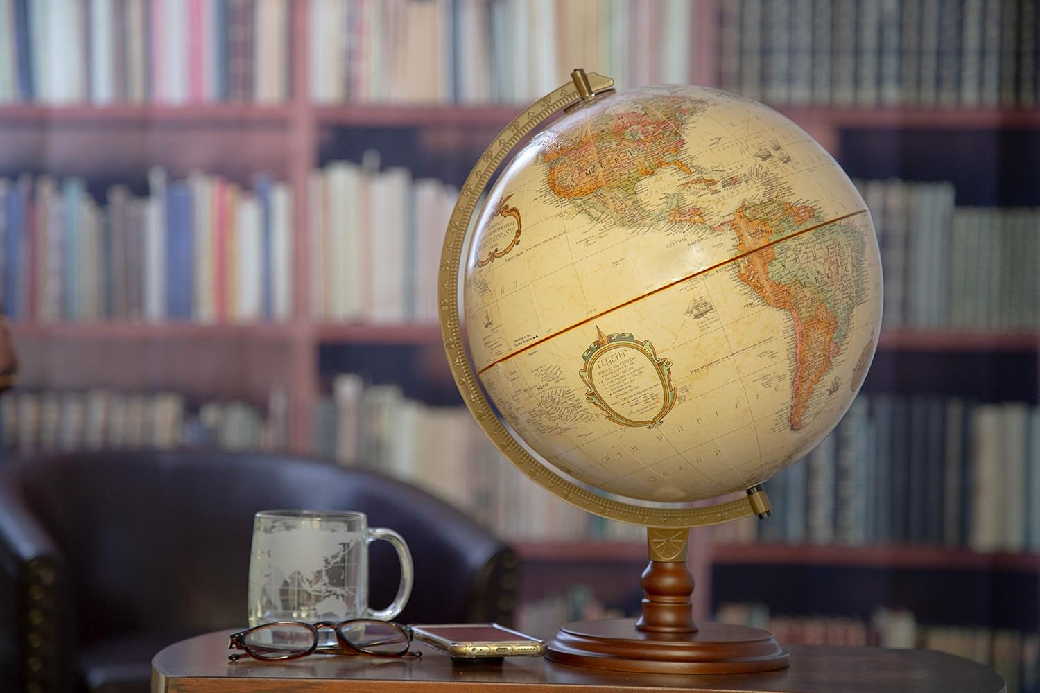 12‑Inch Antique‑Style Desktop World Globe