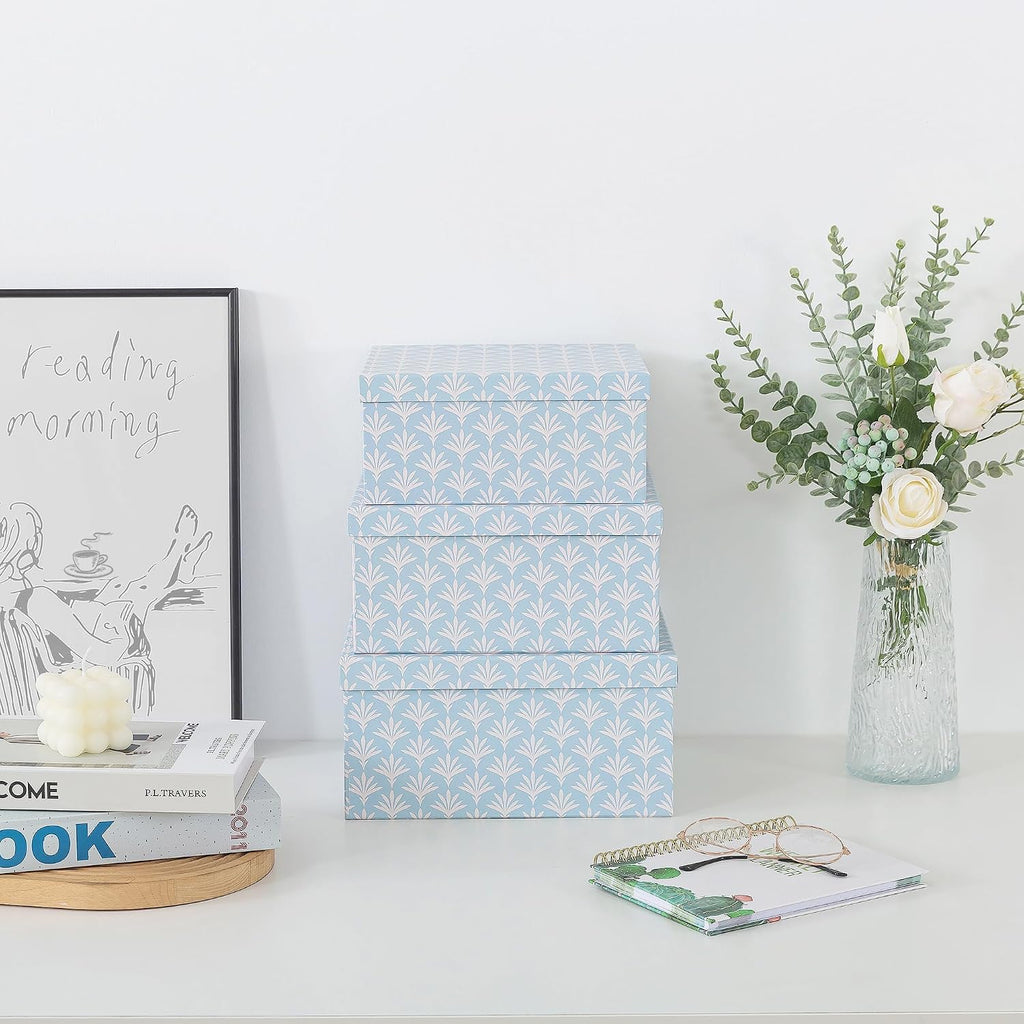 Square Decorative Storage Boxes With Lids