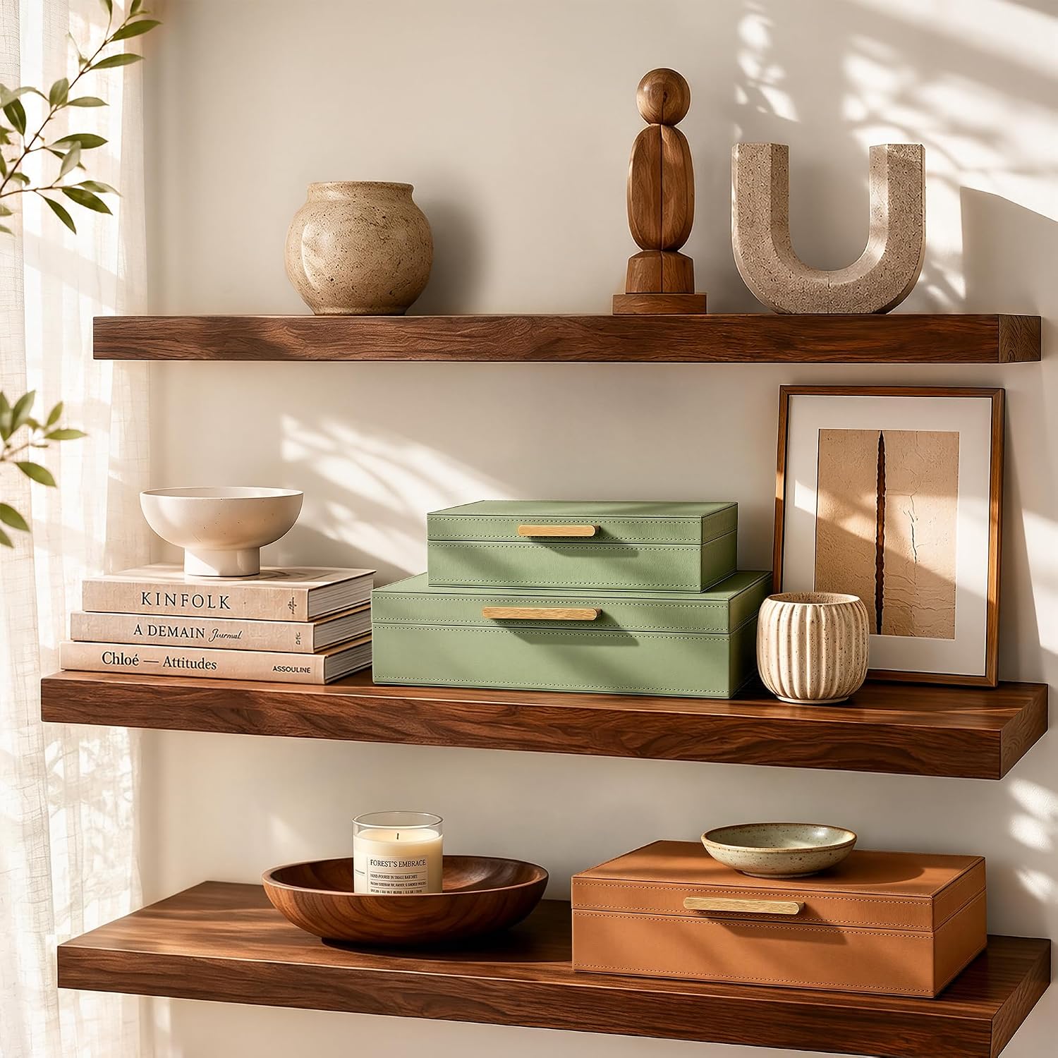 PU‑Leather Decorative Storage Boxes With Lids
