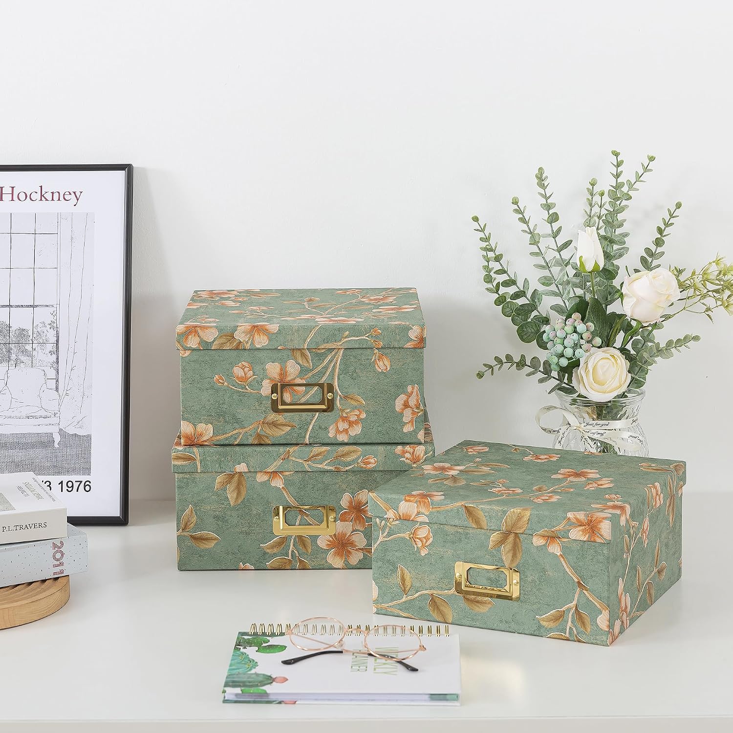 Decorative Storage Boxes With Lids Set
