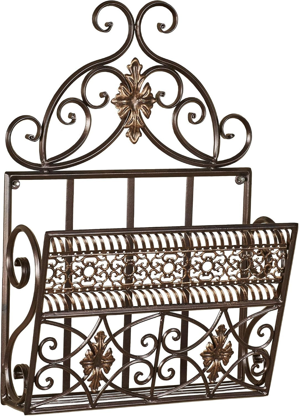 Bronze Metal Wall‑Mounted Mail Organizer