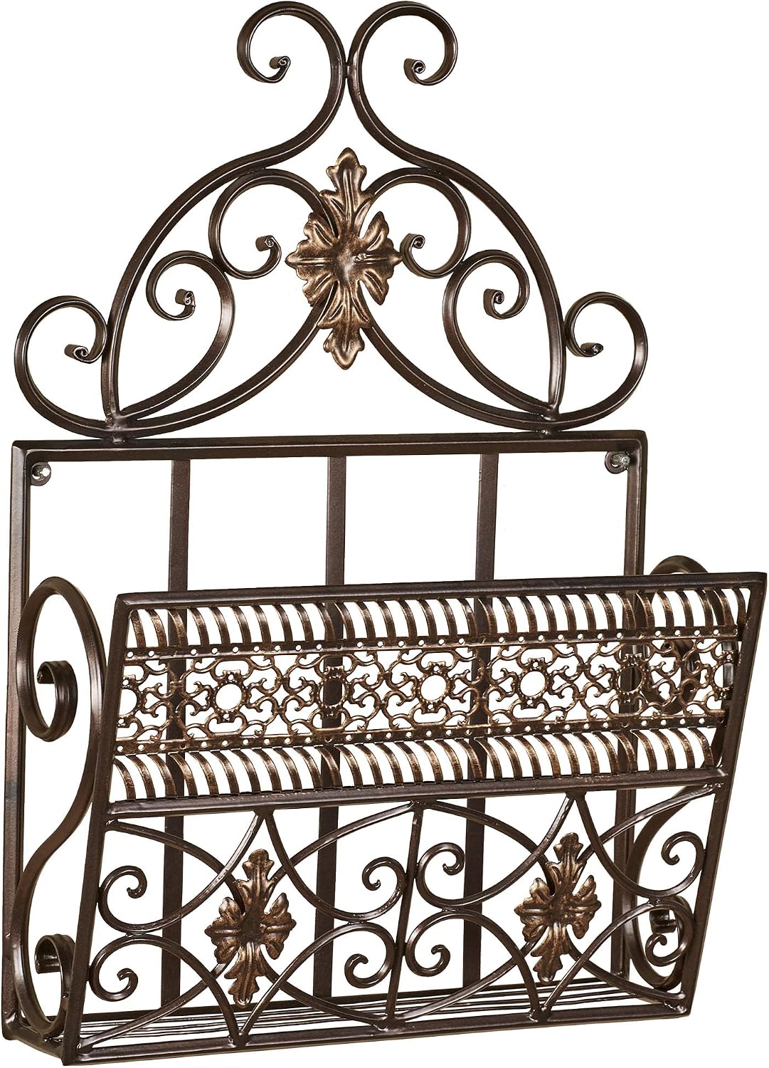 Bronze Metal Wall‑Mounted Mail Organizer