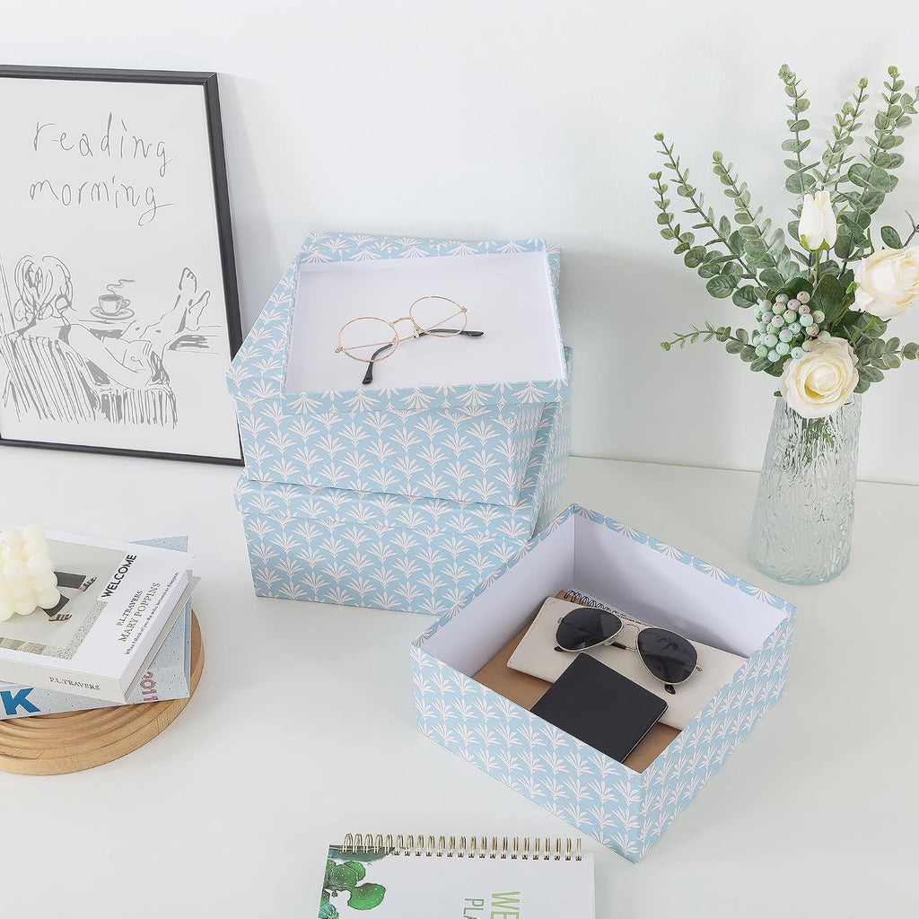 Square Decorative Storage Boxes With Lids