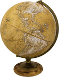 Old‑World Raised‑Relief Desktop World Globe