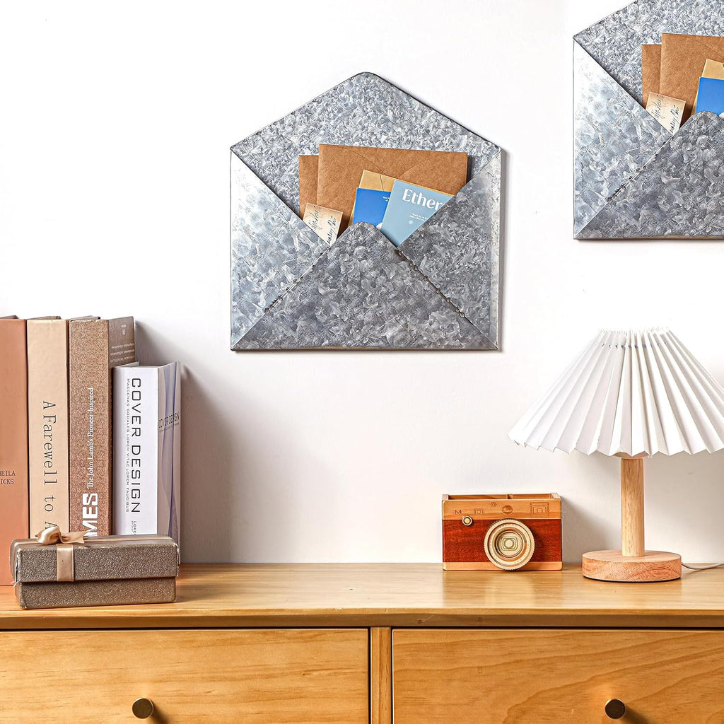 Rustic Metal Wall‑Mounted Mail Holders