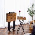 Folding TV Tray Tables Set Of Four