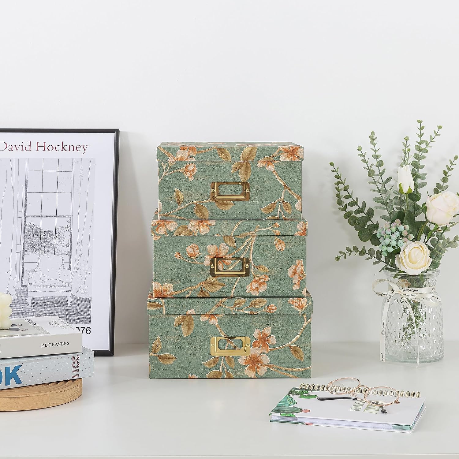 Decorative Storage Boxes With Lids Set