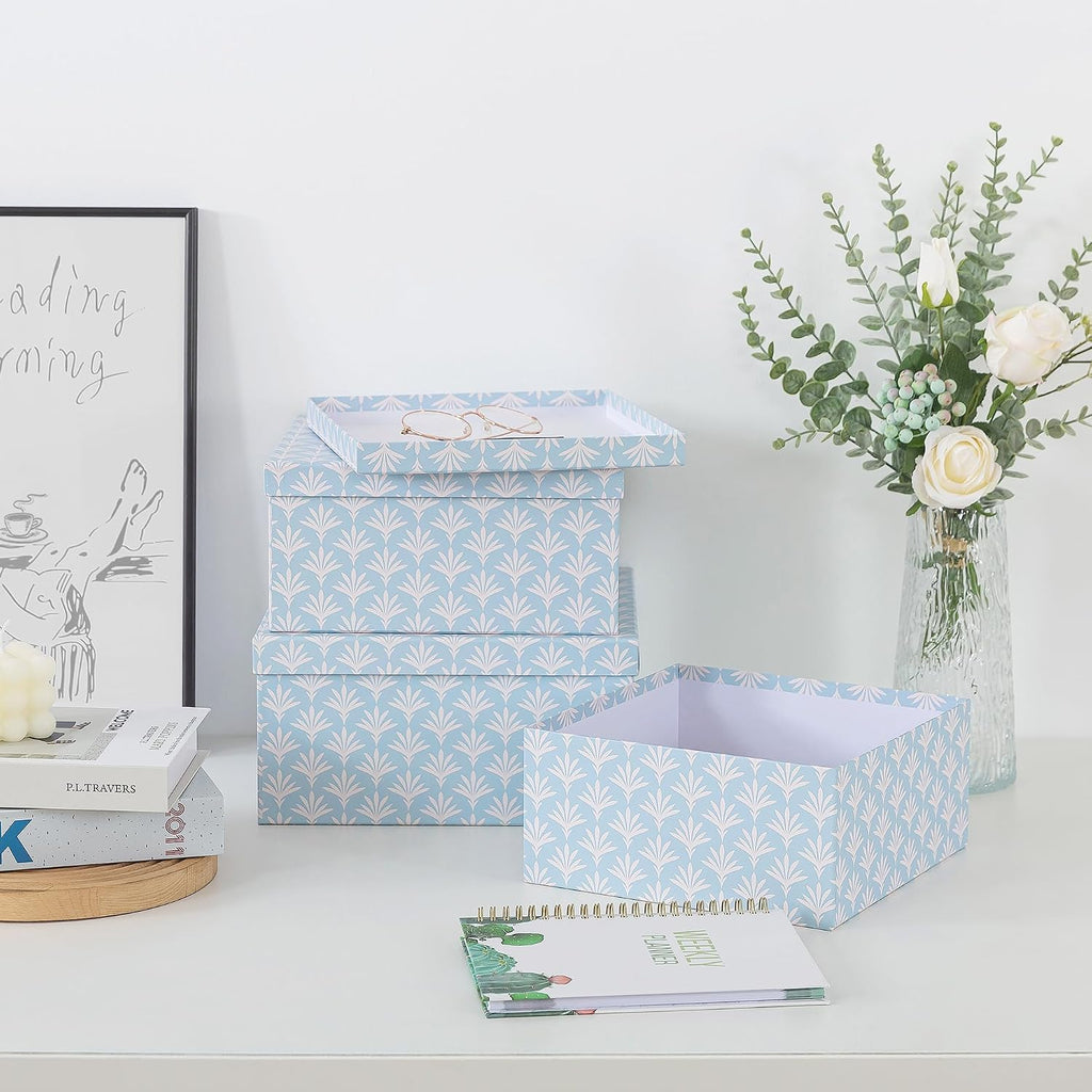 Square Decorative Storage Boxes With Lids