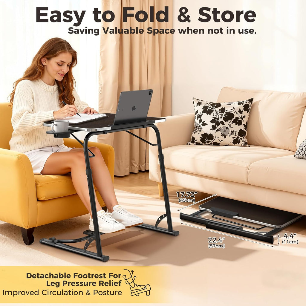 Sturdy Folding Couch TV Tray Table