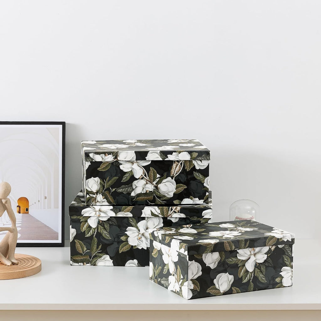 Decorative Storage Boxes With Lids Set