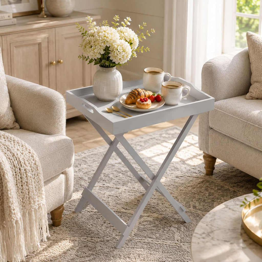 Folding Removable‑Top TV Tray Table