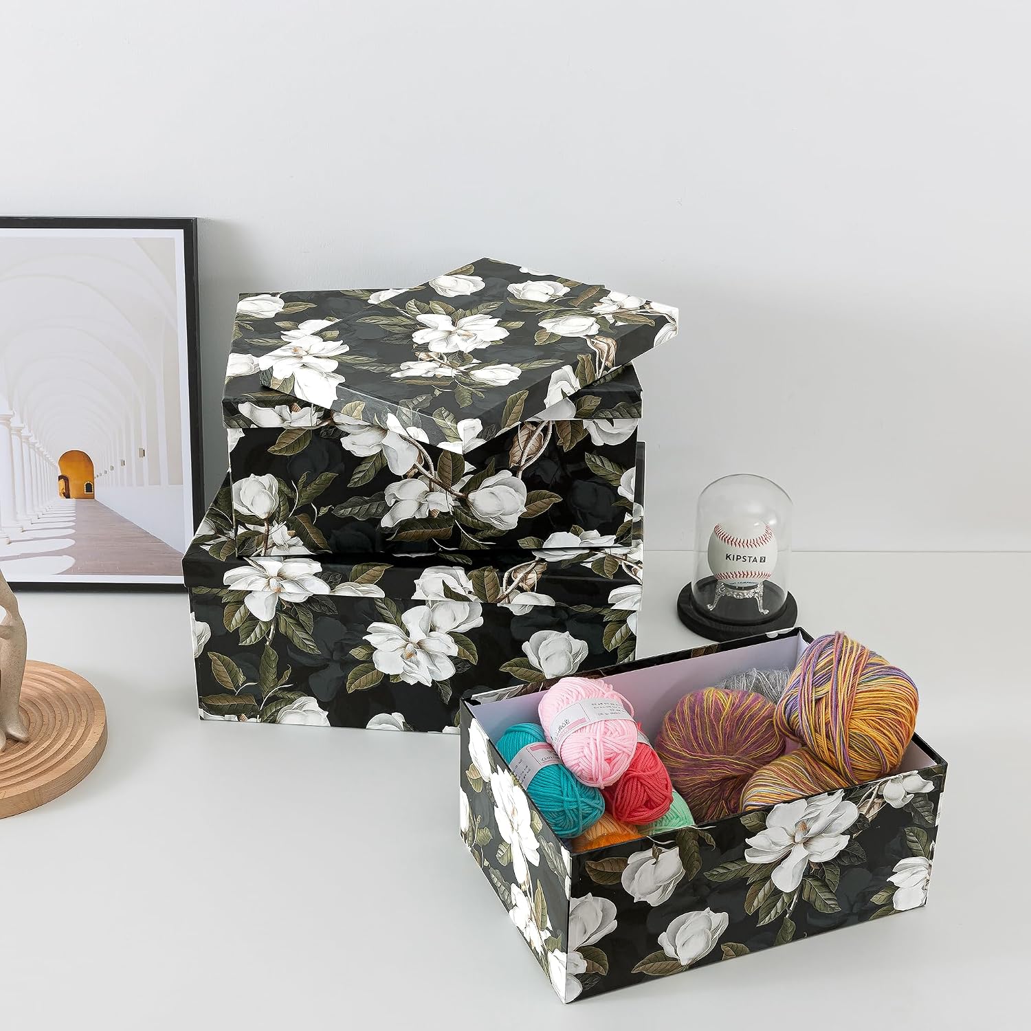 Decorative Storage Boxes With Lids Set