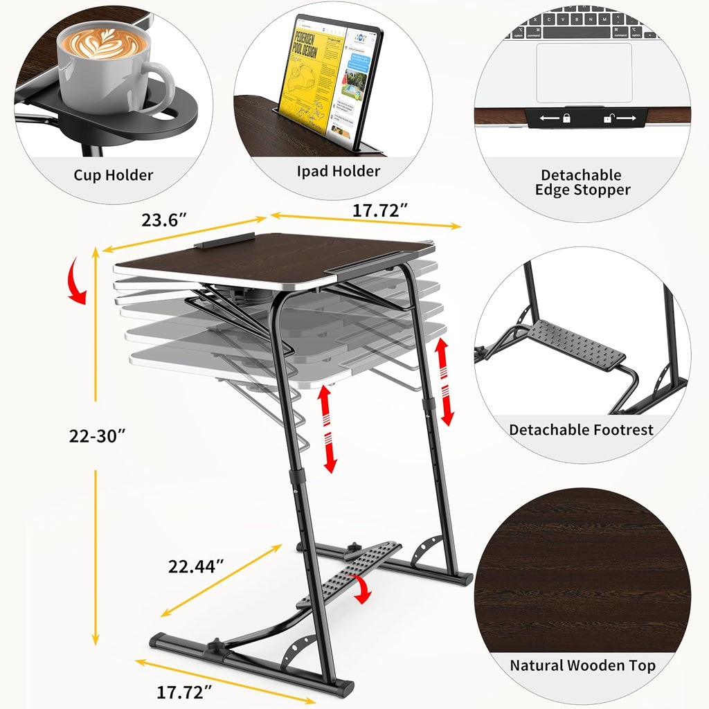 Sturdy Folding Couch TV Tray Table