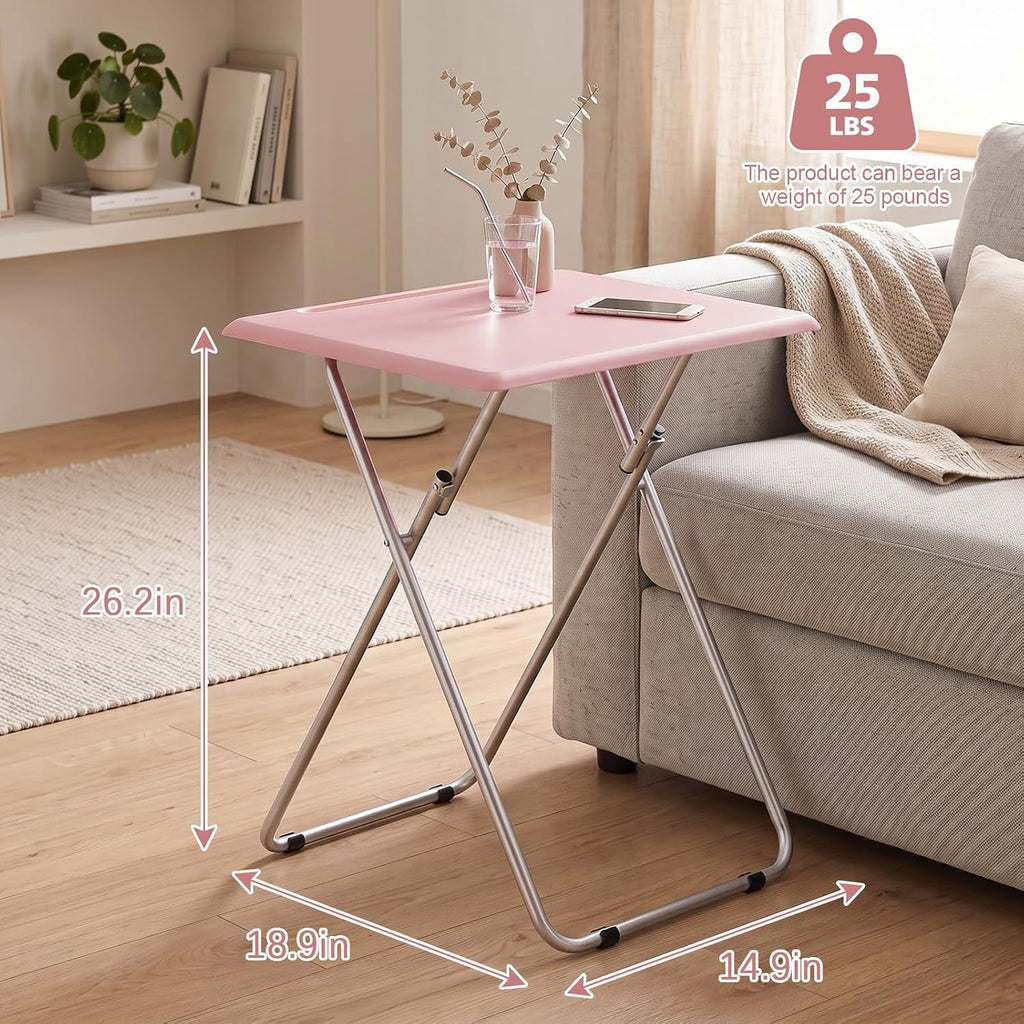 Folding TV Tray Tables Set Of Two