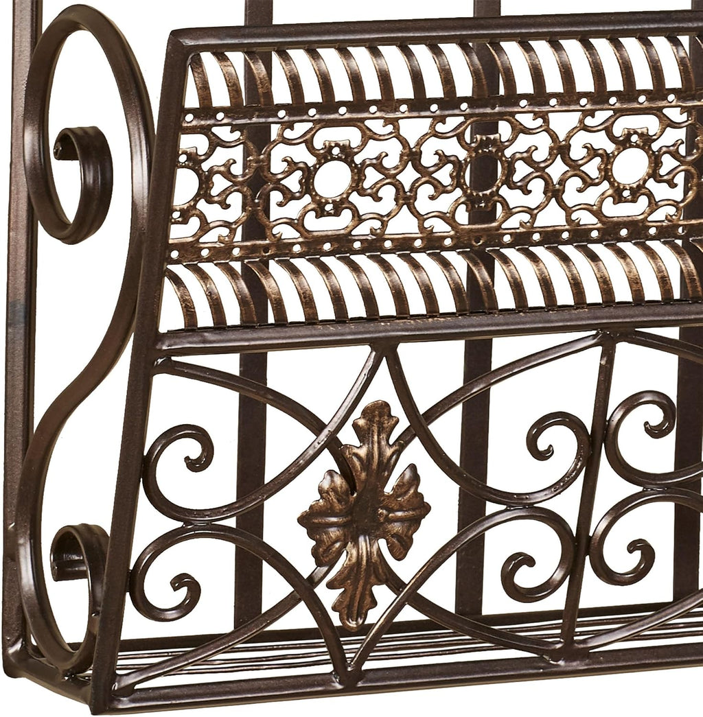 Bronze Metal Wall‑Mounted Mail Organizer