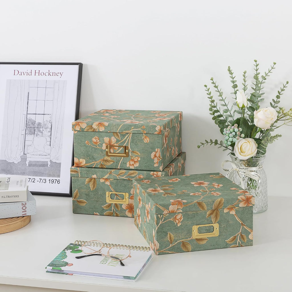 Decorative Storage Boxes With Lids Set