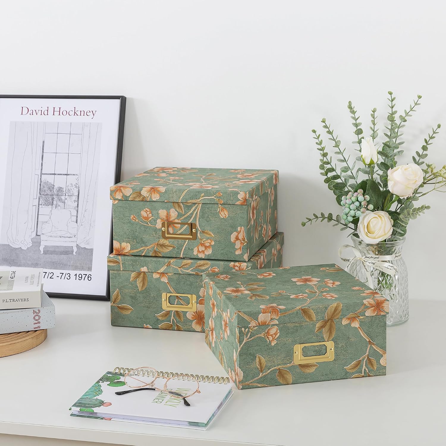 Decorative Storage Boxes With Lids Set