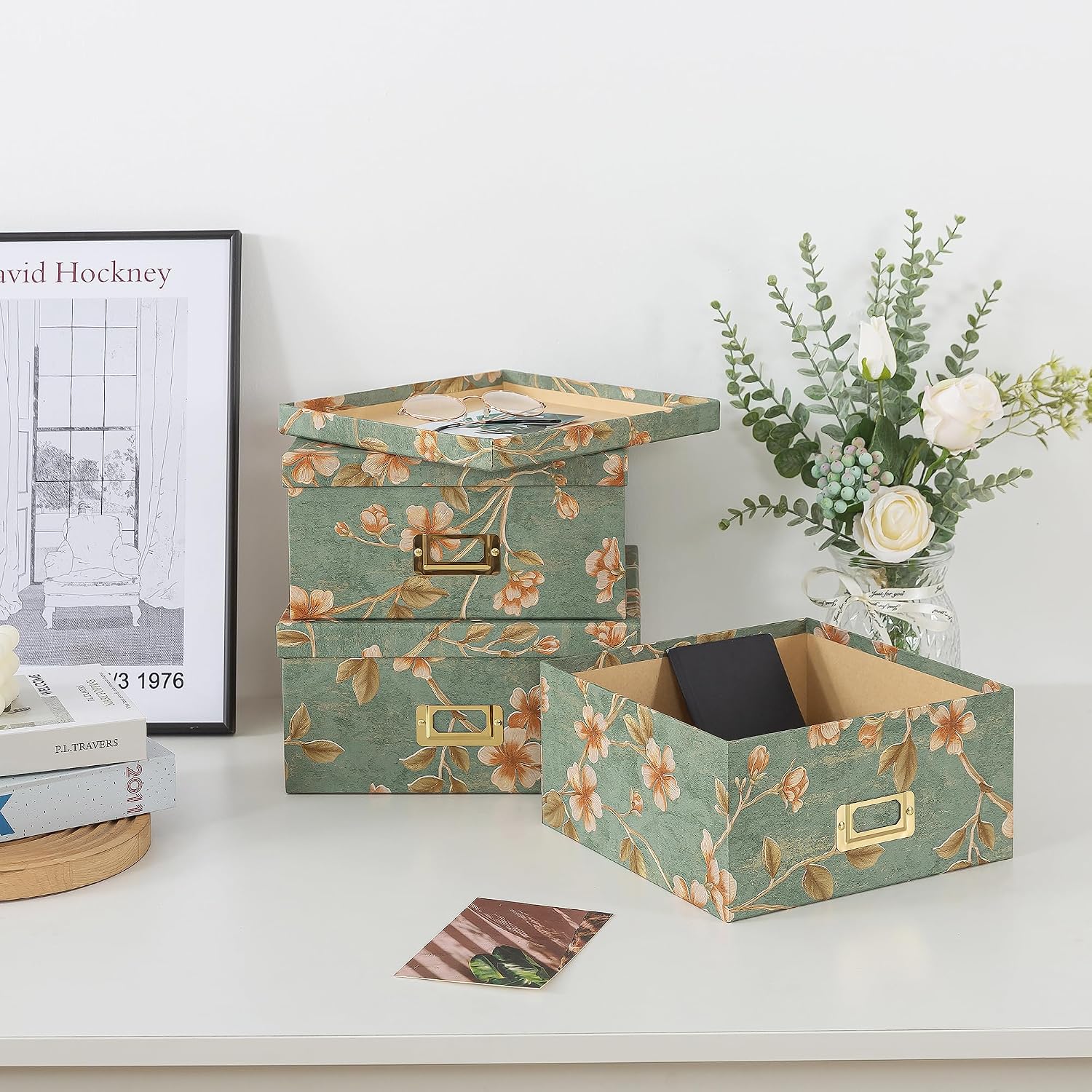 Decorative Storage Boxes With Lids Set