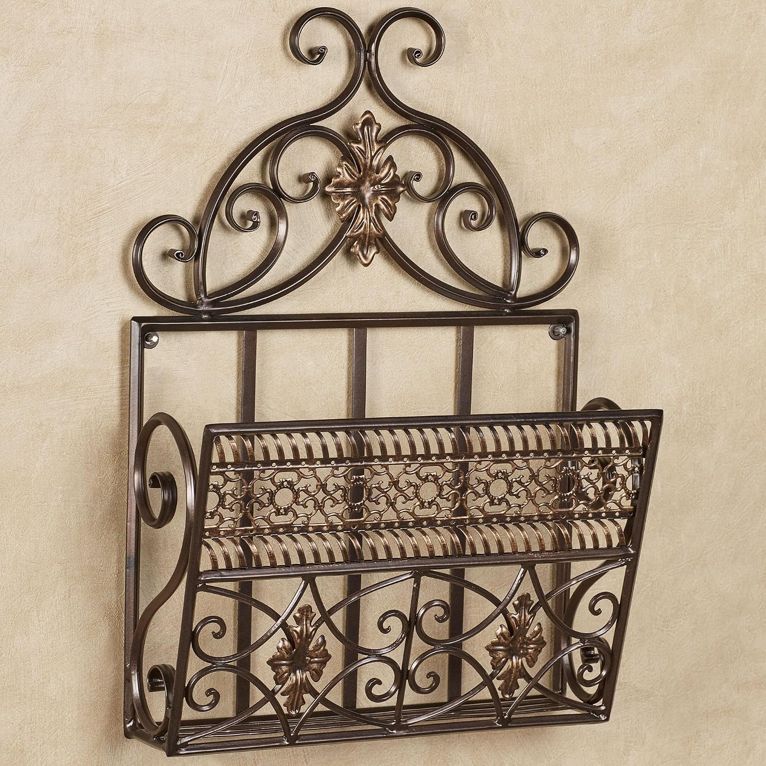Bronze Metal Wall‑Mounted Mail Organizer