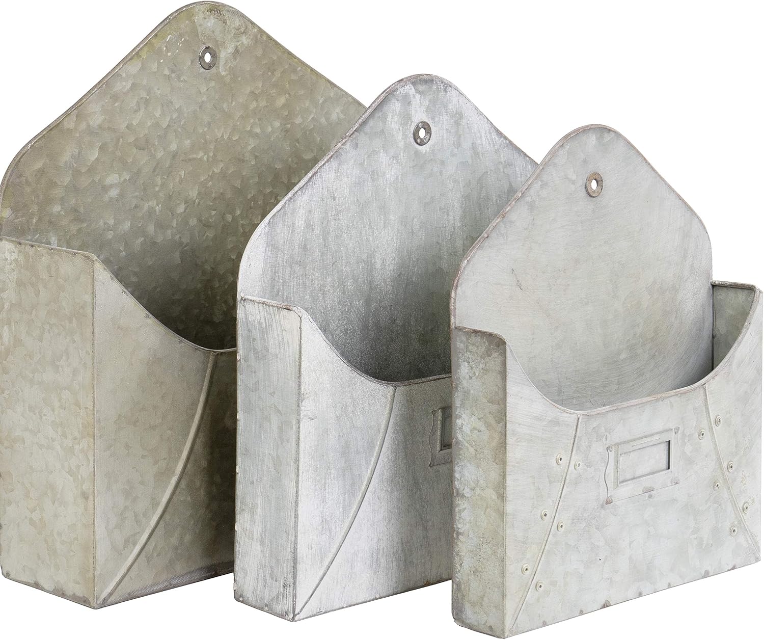 Rustic Metal Wall‑Mounted Storage Pockets