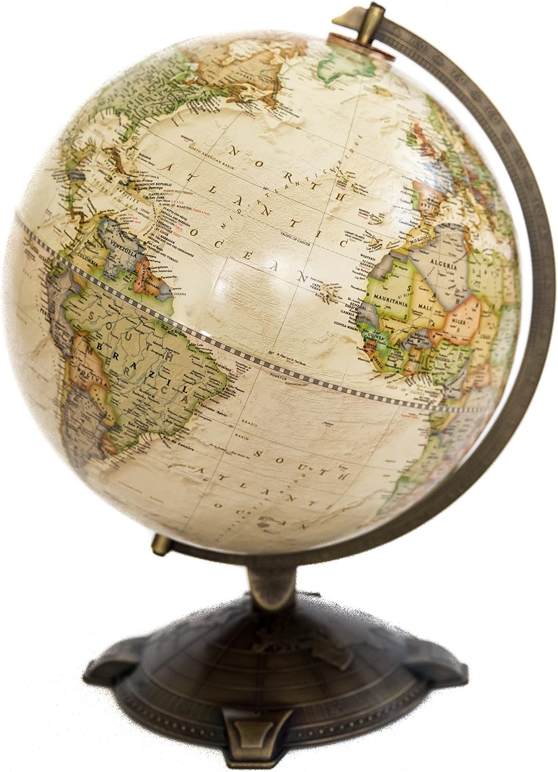 12‑Inch Vintage Antique World Globe